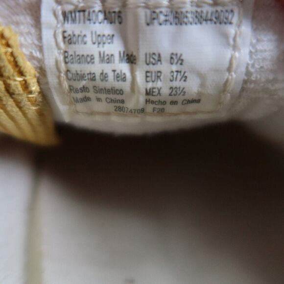 Time and Tru Shoes Women 6.5 Sneaker Casual Fashion Slip On Corduroy Yellow Flat - Picture 12 of 13